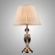Iron Desk Lamp with Crystal Pillar Cloth Shade Classic Lighting