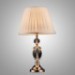Iron Desk Lamp with Crystal Pillar Cloth Shade Classic Lighting
