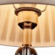 Iron Desk Lamp with Crystal Pillar Cloth Shade Classic Lighting