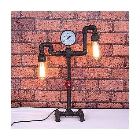 Retro Industrial Iron Pipe Lamp