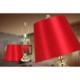 Simple European Style wedding Lamp Glass Red Bedroom Bedside Lamp