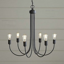 MAX:60W Country Bulb Included Painting Metal Chandeliers Living Room / Bedroom / Dining Room / Study Room/Office / Entry / Hallw