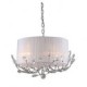 Modern Crystal Chandelier With Fabric Shade Max 4*40W