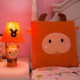 Taurus Bedside Cartoon Table Lamp,Cute Orange Cloth