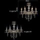 110V OR 220V 6 Lights Luxury Crystal Chandelier/Cognac Color/K9 Crystal Chandeliers Living Room / Bedroom