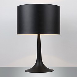 Gentleman Modern Floor Light Black Drum Shade