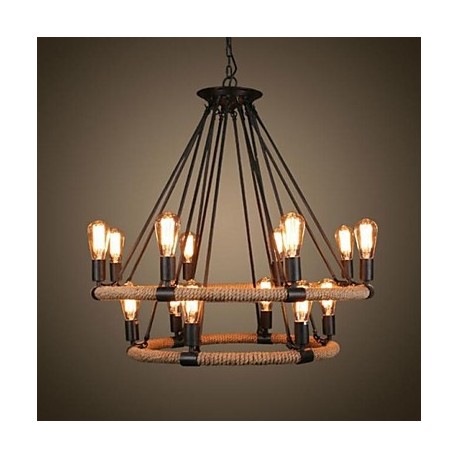 40W Traditional/Classic / Rustic/Lodge / Vintage / Retro / Country Painting Metal Pendant LightsLiving Room / Bedroom / Dining R