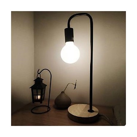 Retro Industrial Desk Lamp Of Bedroom The Head Of A Bed Simple Solid Wood Desk Lamp