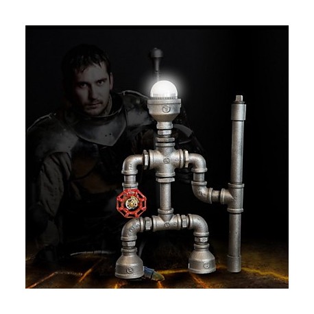 Robot Light Modern Industrial Cast Pipe Light Pipe Desk Lamp Birthday Gifts Hot!