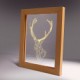 22*19*7.5CM 3 D Frame Wood Night Light Creative Gift Stereo Led Frame Light Christmas Gift Table Lamp Light Led