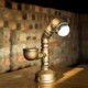 2015 Industrial Steampunk Custom Desk Pipe Lamp Led Bulb Working Valve Switch Vintage Water Pipe Metal Iron Light-B013