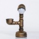 2015 Industrial Steampunk Custom Desk Pipe Lamp Led Bulb Working Valve Switch Vintage Water Pipe Metal Iron Light-B013