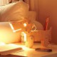 28*26*11CM Adjustable Light Reading Lamp Creative Light Wooden Brush Pot Puppies Desk Lamp Light Led