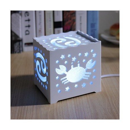 14.5*14.5*14.5CM Christmas Originality Of The Zodiac Hollow-Out Concise Adornment Night Light Lamp Light Led