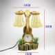 Valentine'S Day Creative Furnishing Articles Gifts Boutique Handicraft The Violin With Wooden Clock Desk Lamp Led Light